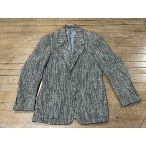 Caravelle Wool Blend Gray/Multicolor Coat/Blazer - Size M/L - See Measurements